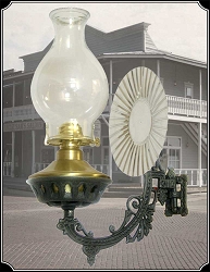 Wall Mounted Electric Lamp with Brass Fonts