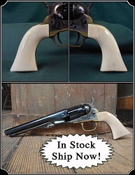 Uberti Colt 1862 Police Smooth Bone Grips 1 Piece