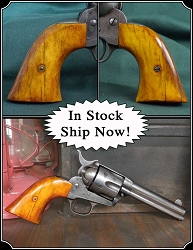 Heavy Antiqued Smooth Bone Grips for the Colt 1st Gen