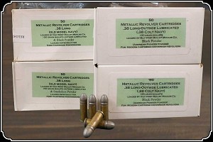 Cowboy Action 38 Long Colt Ammo 158 Grain Flat Nose Box of 50