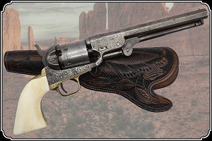 Colt 1851 Navy Grips Smooth Bone Light Antique